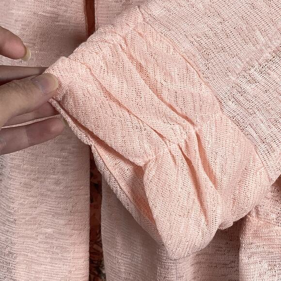 Perceptions New York Dress Women's Medium Two Piece Jacket Pink Floral Lace - Picture 2 of 7